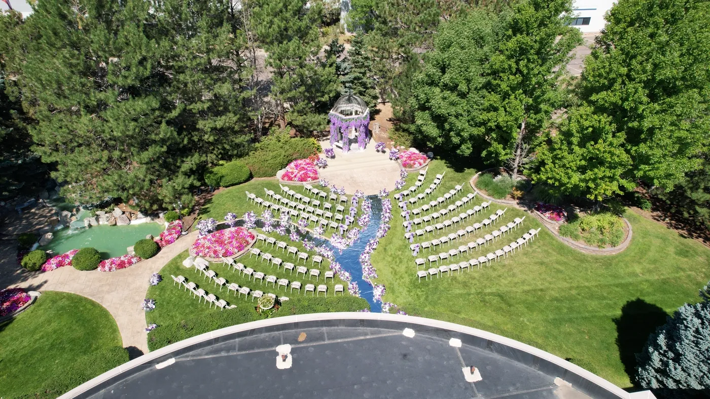 Aerial View of the Ceremony