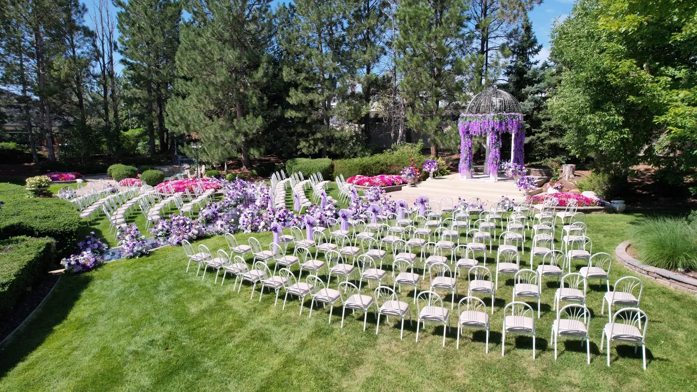 Garden Ceremony From Above