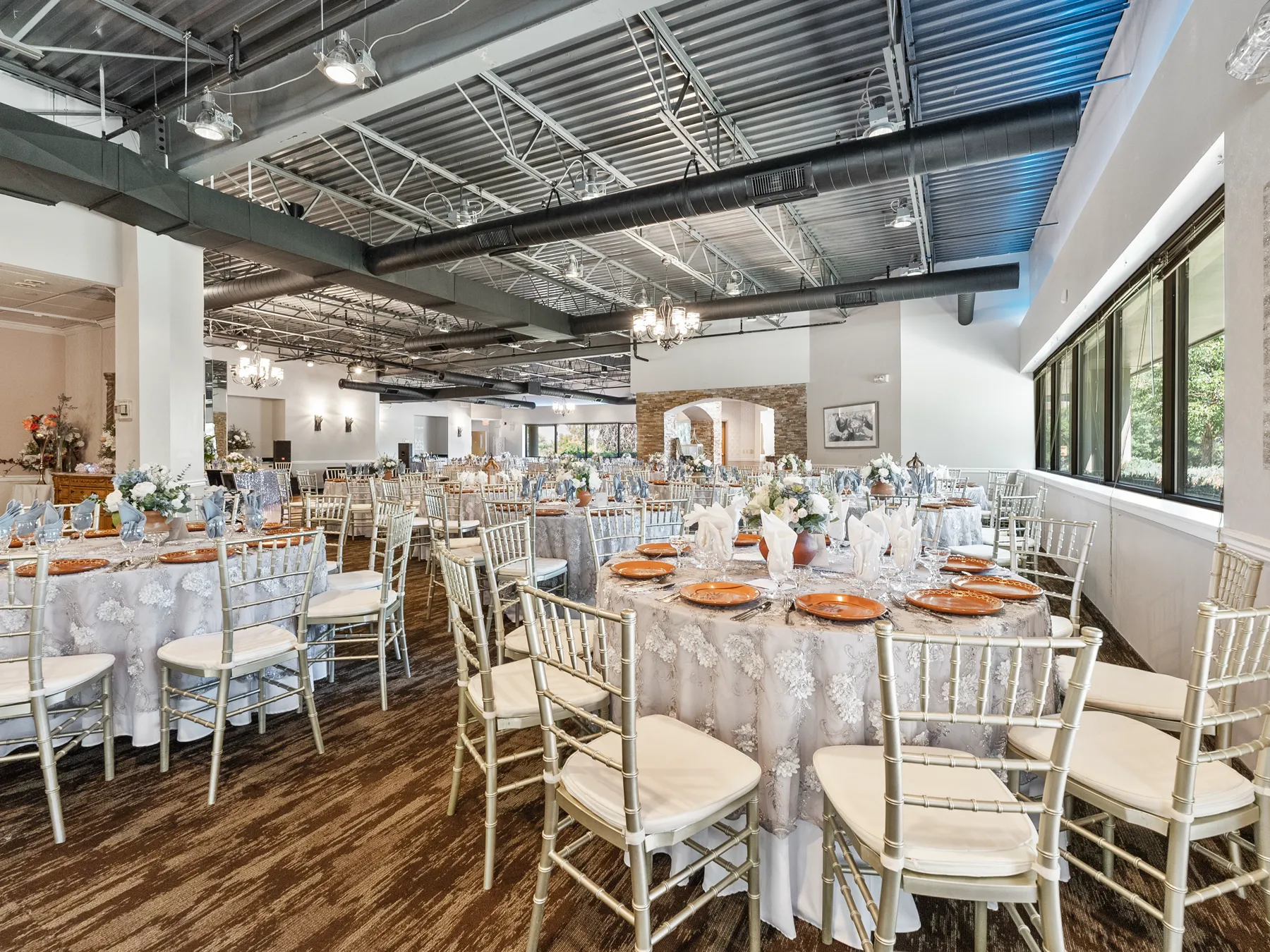 Wedding reception in the ballroom